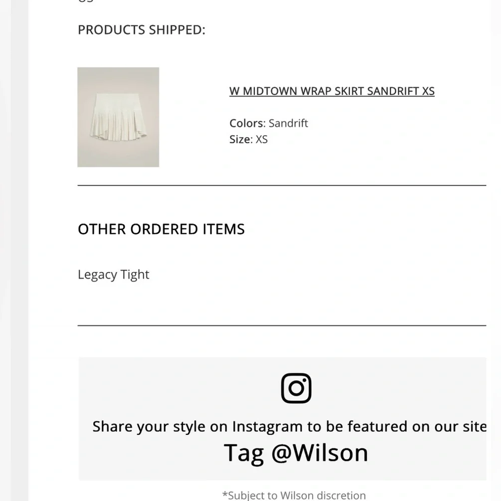 Wilson midtown wrap tennis Skirt limited edition - Picture 6 of 9